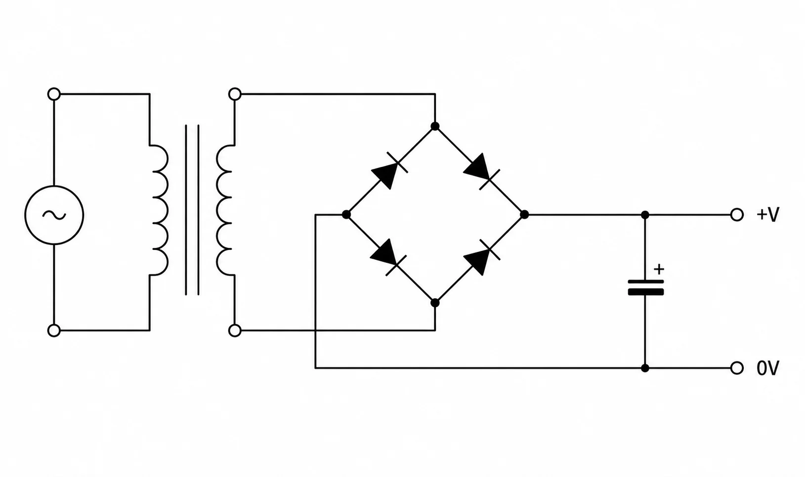 Bridge Rectifier & Capacitor Filter Circuit Design Guide
